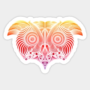 Red Owl Sticker